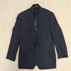 Classic Wool Deep Navy Brooks Brothers Blazer Suit Jacket Size 41 L